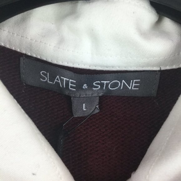 Slate and Stone Rugby Stripe Sweater Polo - Picture 5 of 7